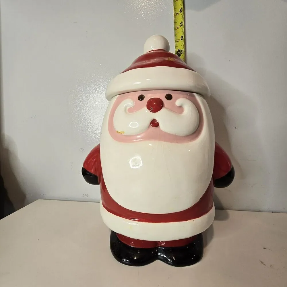 2006 Boston Warehouse Santa’s Bake shop 3 Qts Cookie Jar